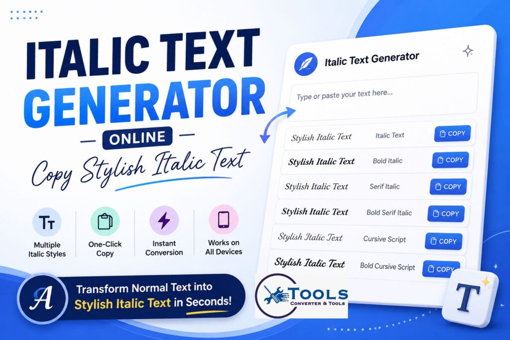 italic text generator