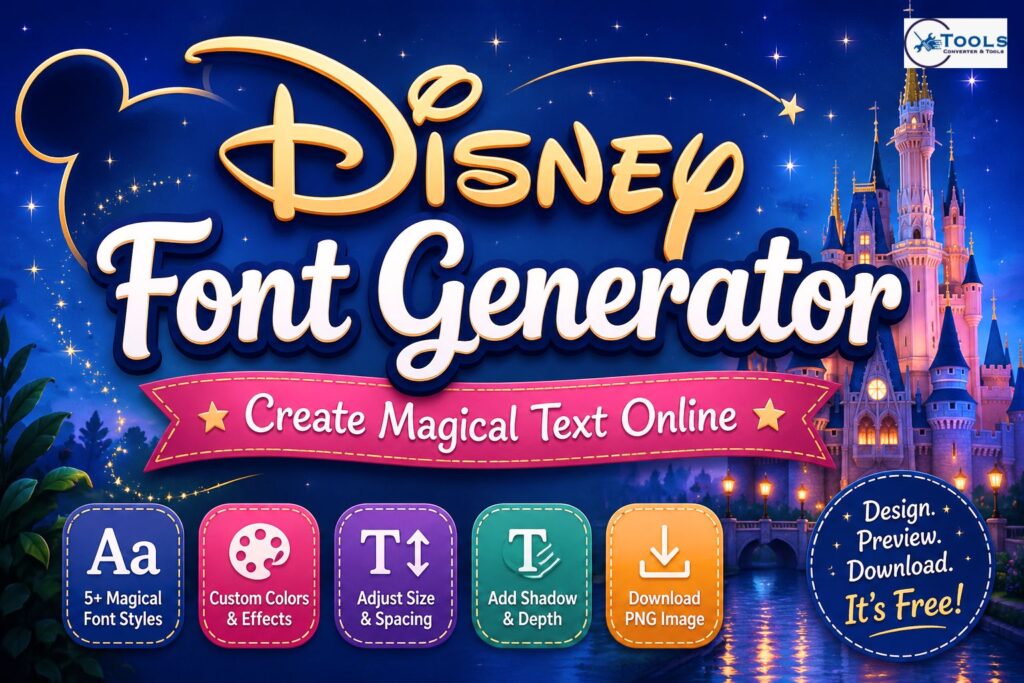 disney font generator